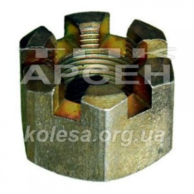 Гайка рульового пальця М20х1.5 корончаста (303286-П8)