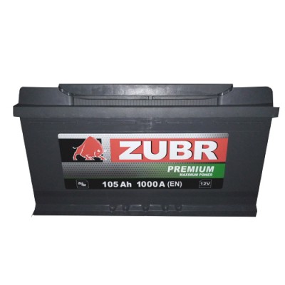 Акумулятор 6СТ-105(0) ZUBR Premium + (1000A) [ZUBR]