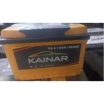 Акумулятор 77Ah-12v KAINAR Standart+R EN750